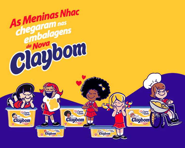 As Meninas Nhac - Chegaram nas embalagens da nova Claybom