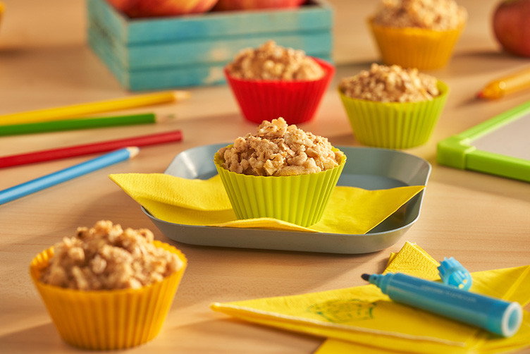 Muffins de Banana, Maçã e Aveia